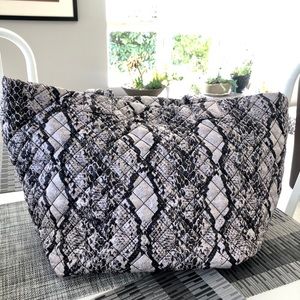 MZ Wallace snakeskin medium tote.      EUC